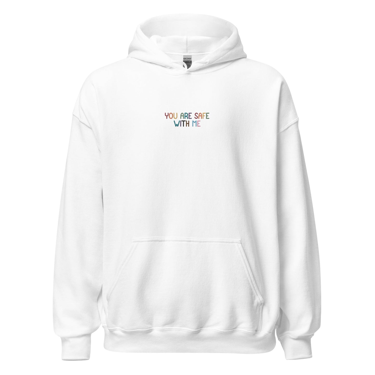 You Are Safe With Me Unisex Embroidered Hoodie