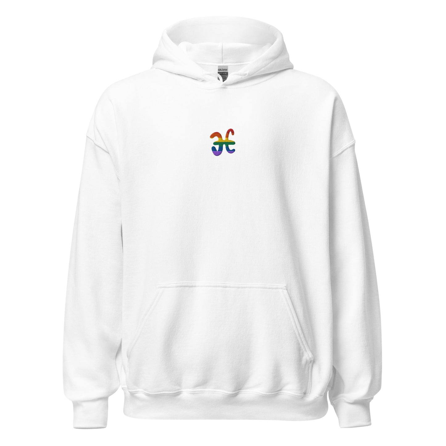 Pisces Rainbow Embroidered Unisex Hoodie