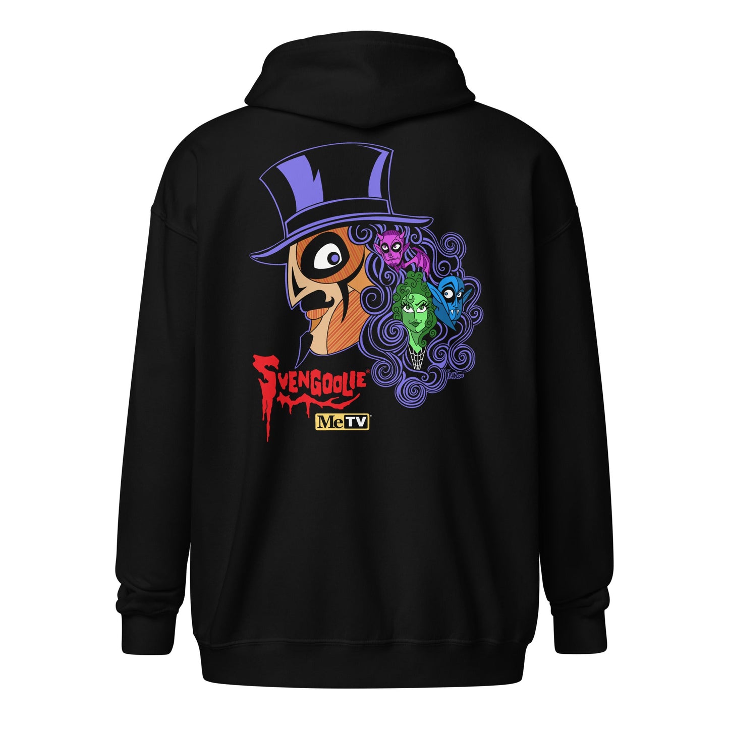 "Hair's Looking At You" Svengoolie® Zip-up Hoodie by Franco Aureliani (2025 Series)