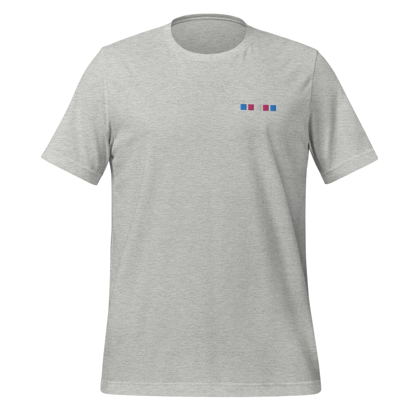 Trans Squares Embroidered Unisex T-Shirt