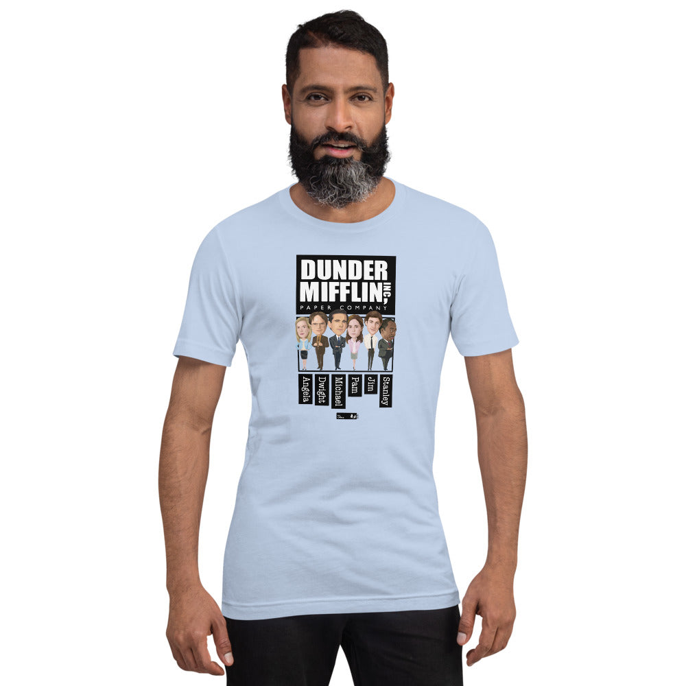 The Office Dunder Mifflin Characters Unisex T-Shirt
