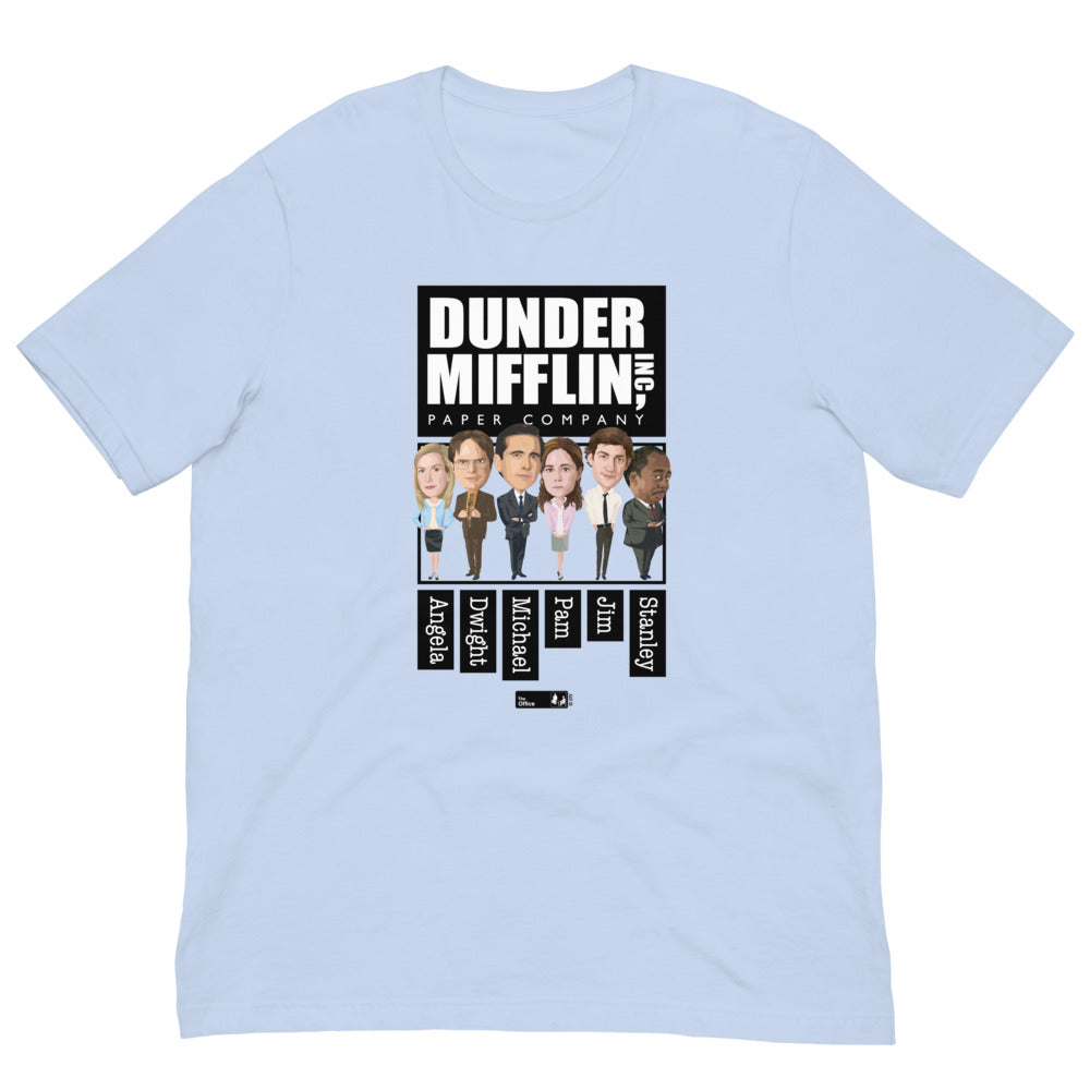 The Office Dunder Mifflin Characters Unisex T-Shirt