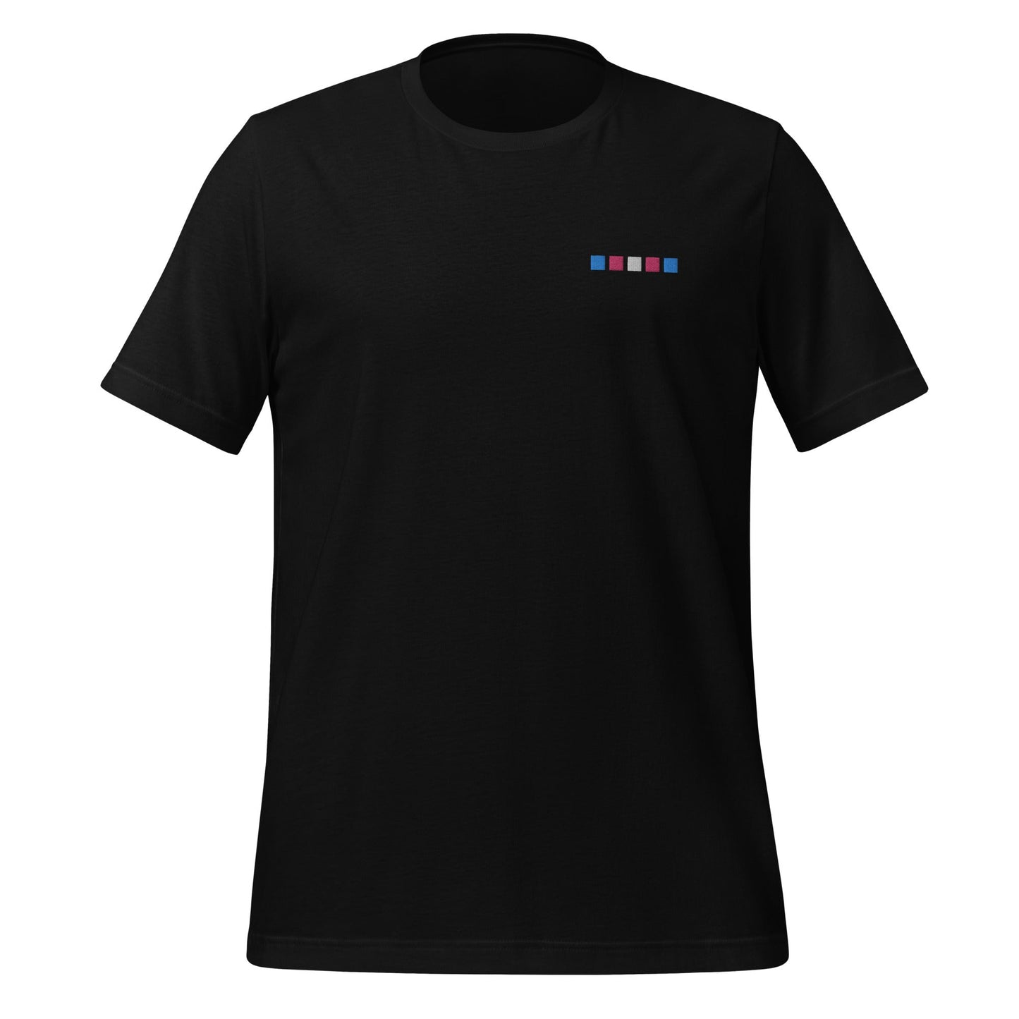 Trans Squares Embroidered Unisex T-Shirt
