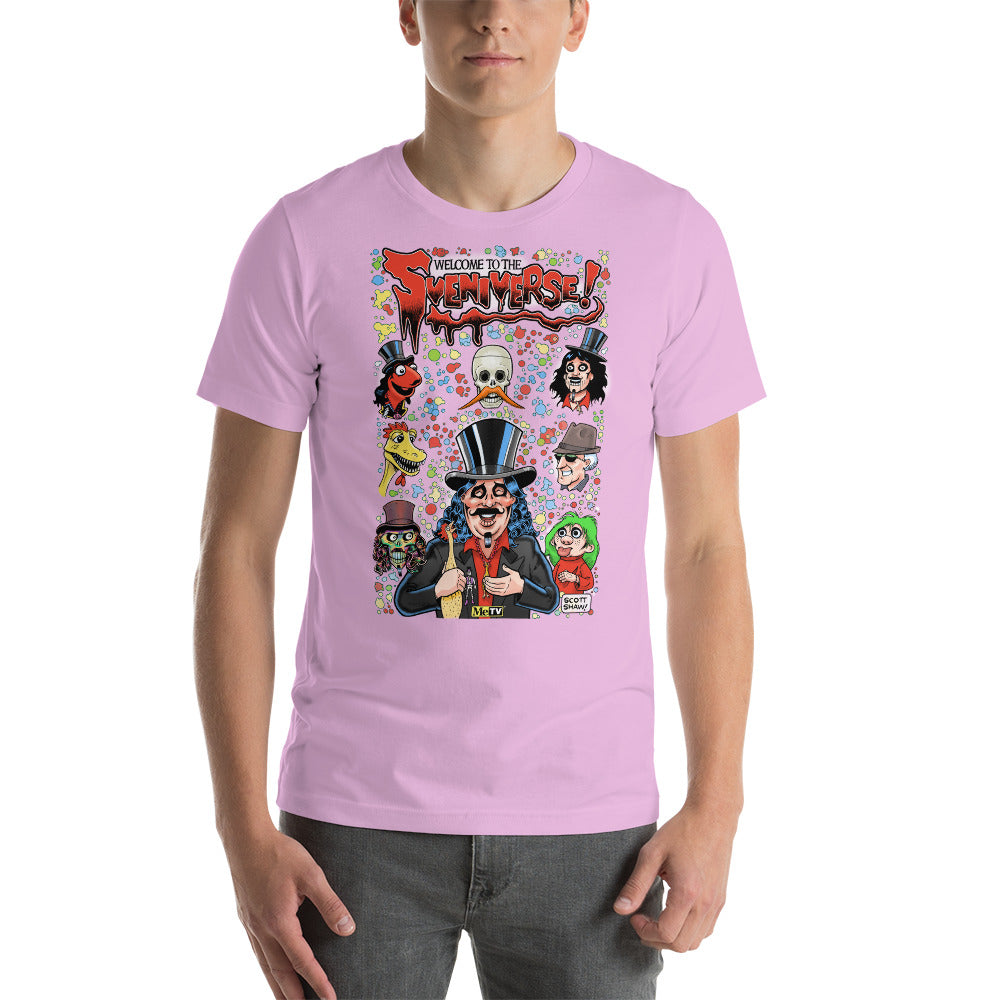 "Welcome to the Sveniverse" Svengoolie® T-Shirt by Scott Shaw! (2022 Series)