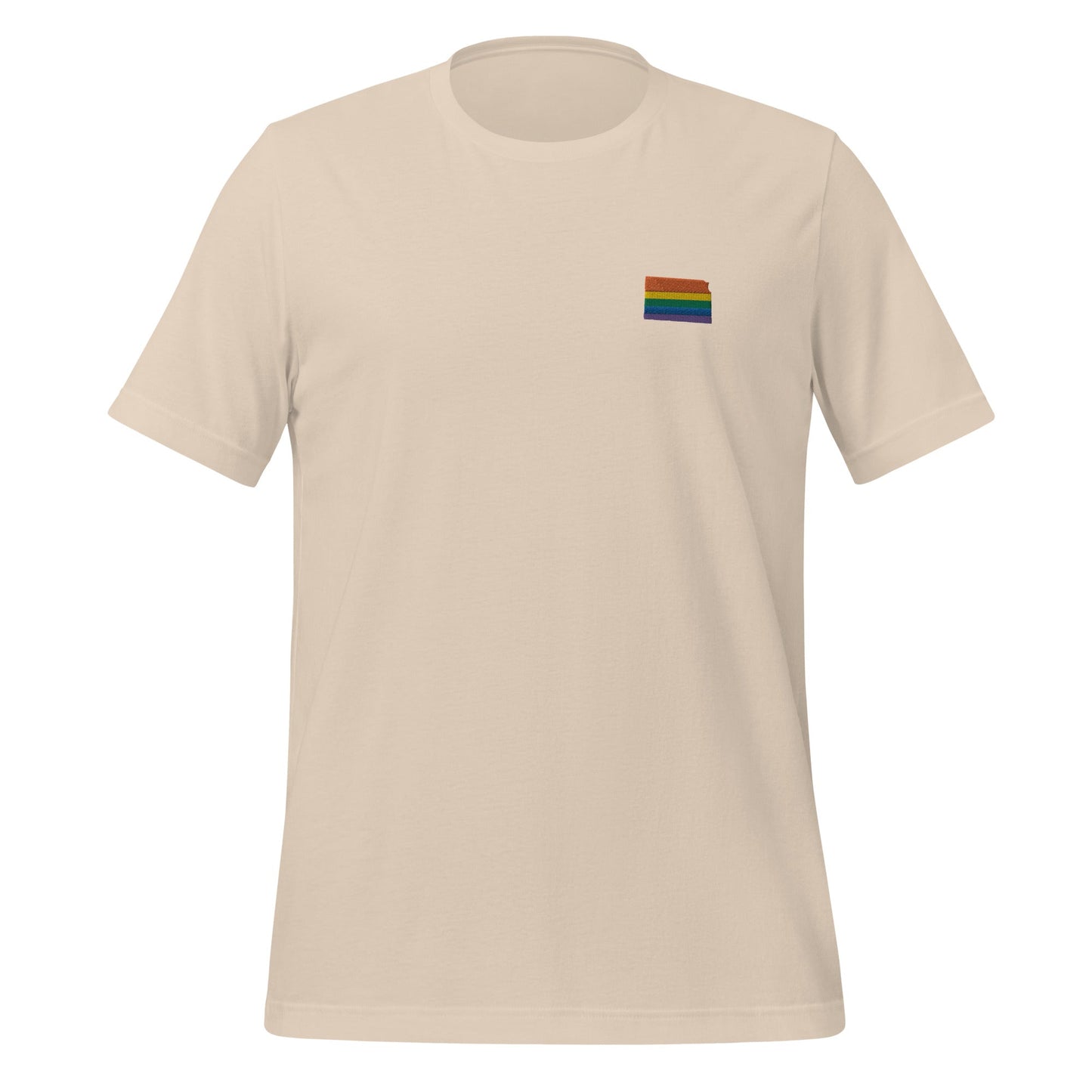 Kansas Rainbow Embroidered Unisex T-Shirt