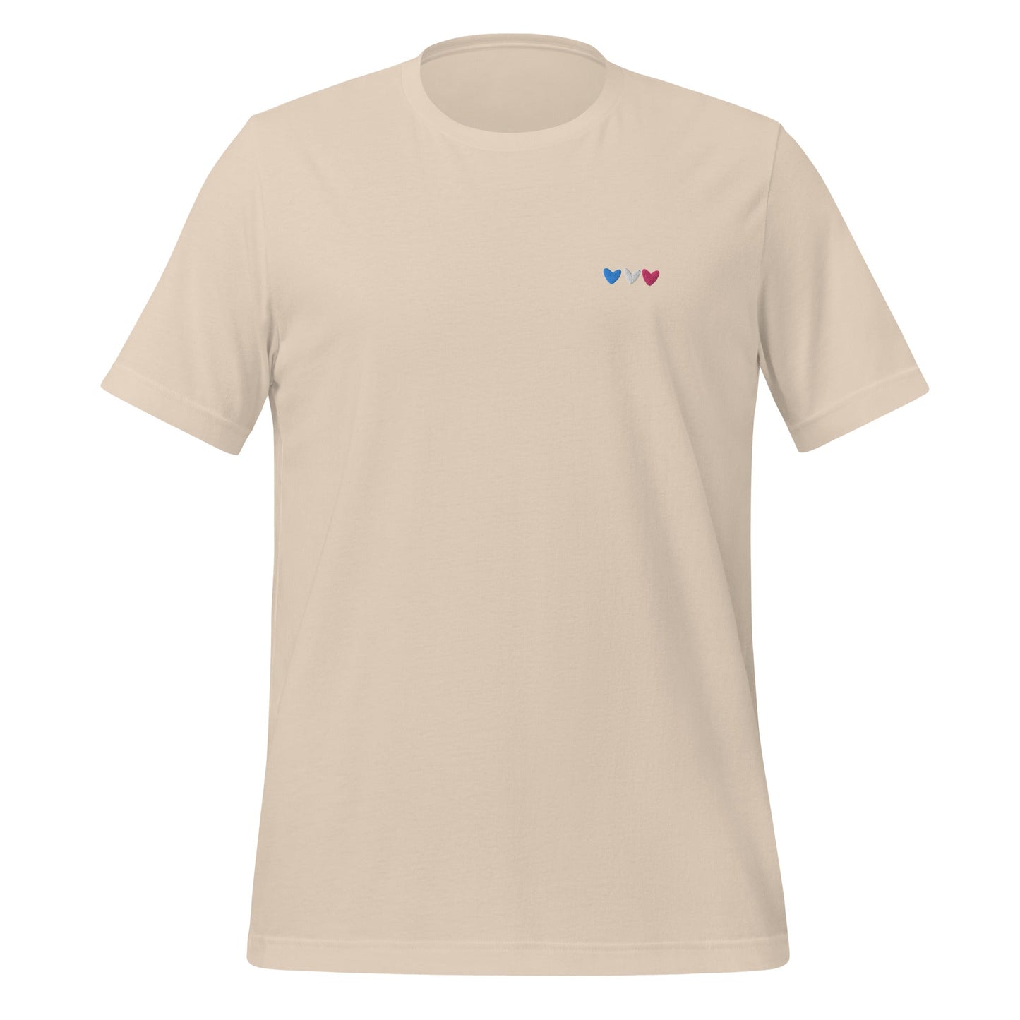 Trans Hearts Embroidered Unisex T-Shirt