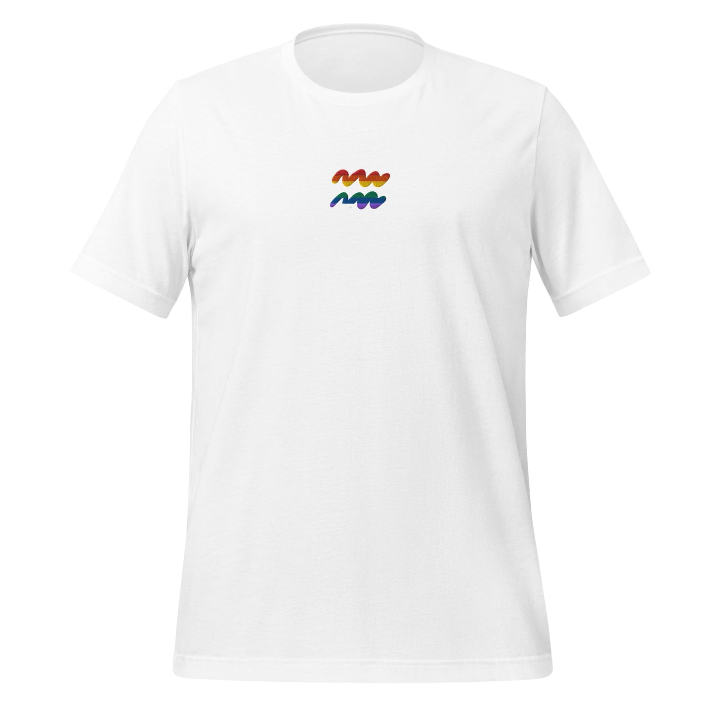 Aquarius Rainbow Embroidered Unisex T-Shirt