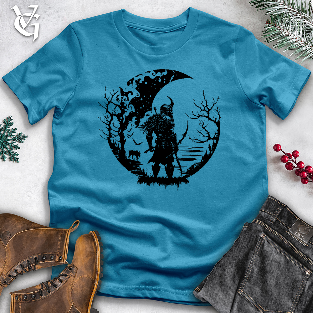 Celtic Moon Viking Warrior Cotton Tee Style001