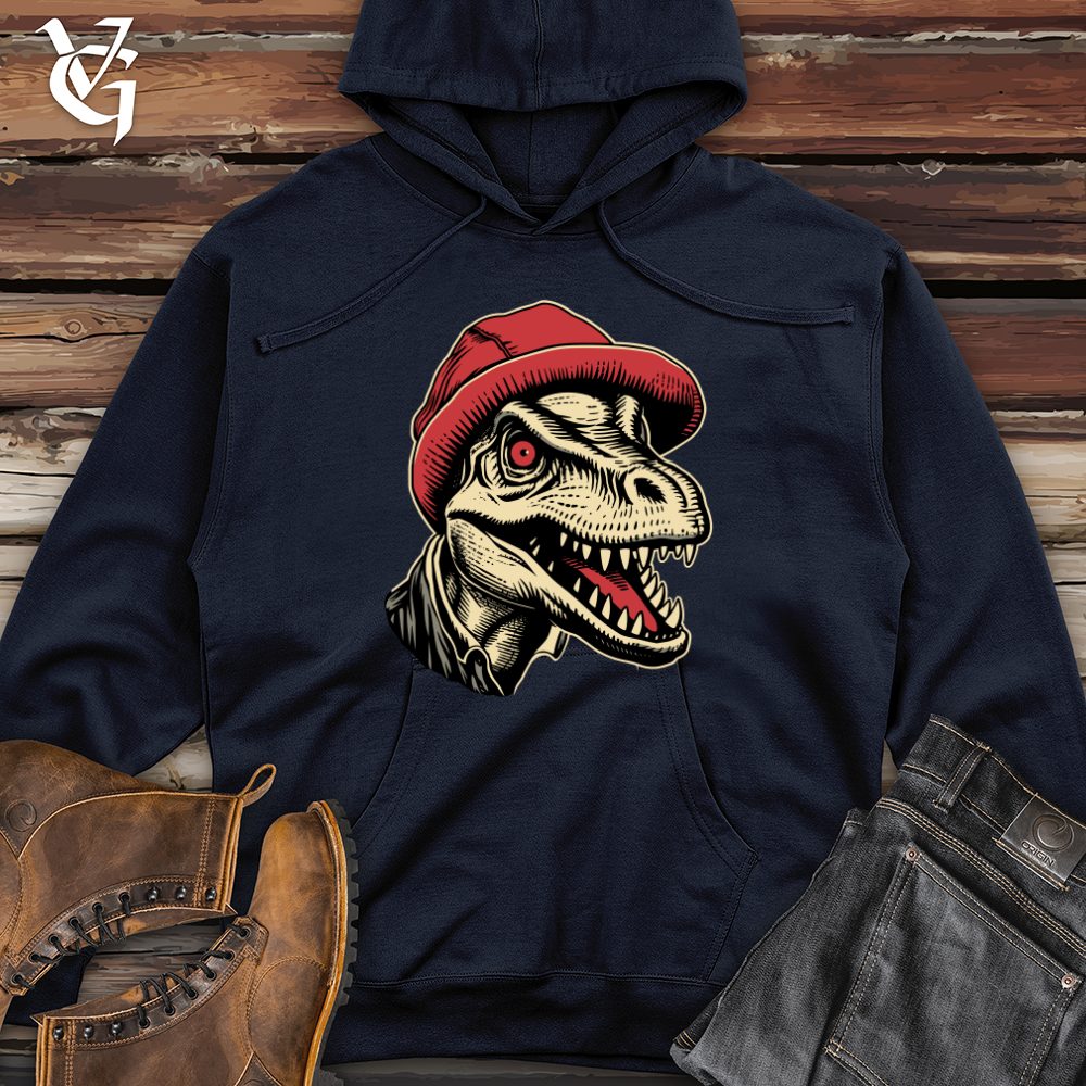 Vintage Beanie Dino Midweight Hooded Sweatshirt