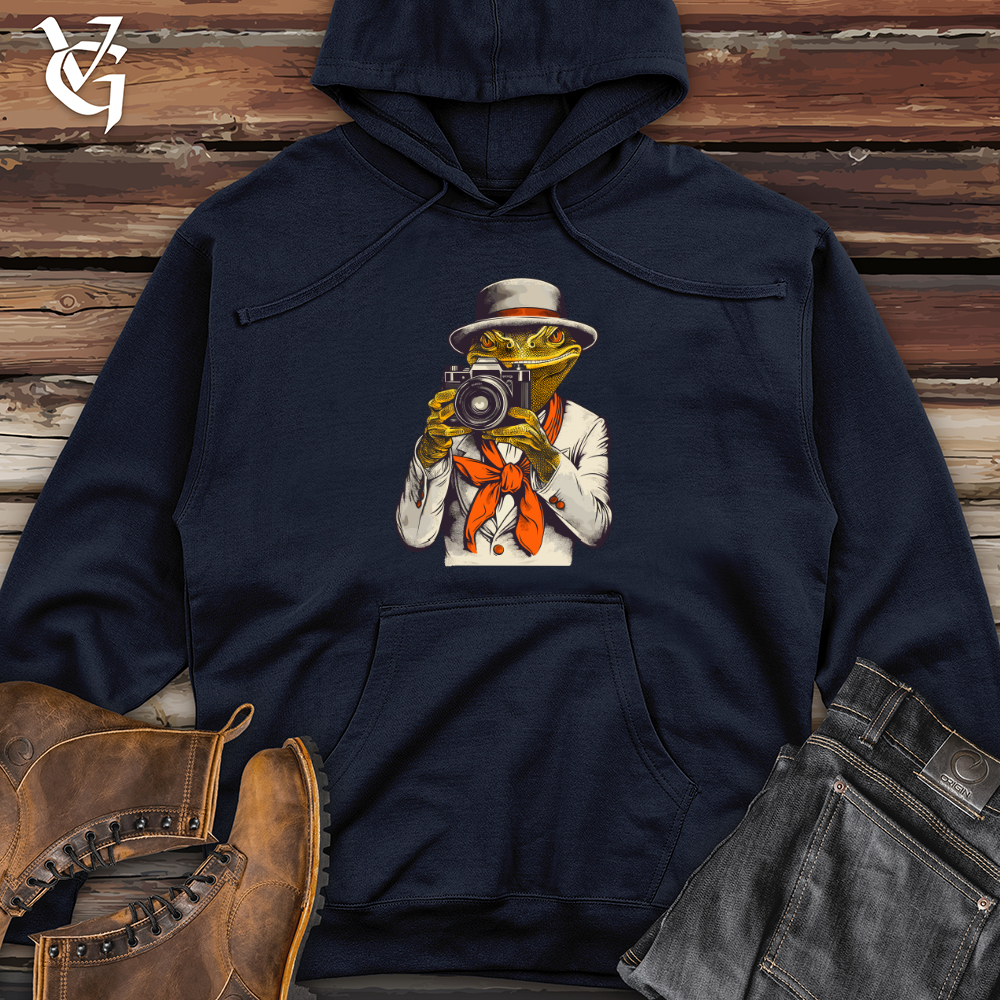 Vintage Snapshots Lizard Midweight Hooded Sweatshirt