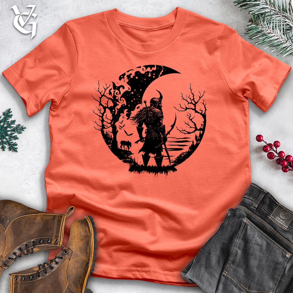 Celtic Moon Viking Warrior Cotton Tee Style001