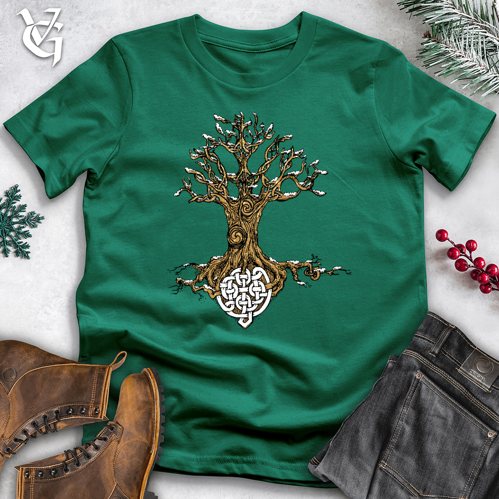 Celtic Roots With Snow Cotton Tee