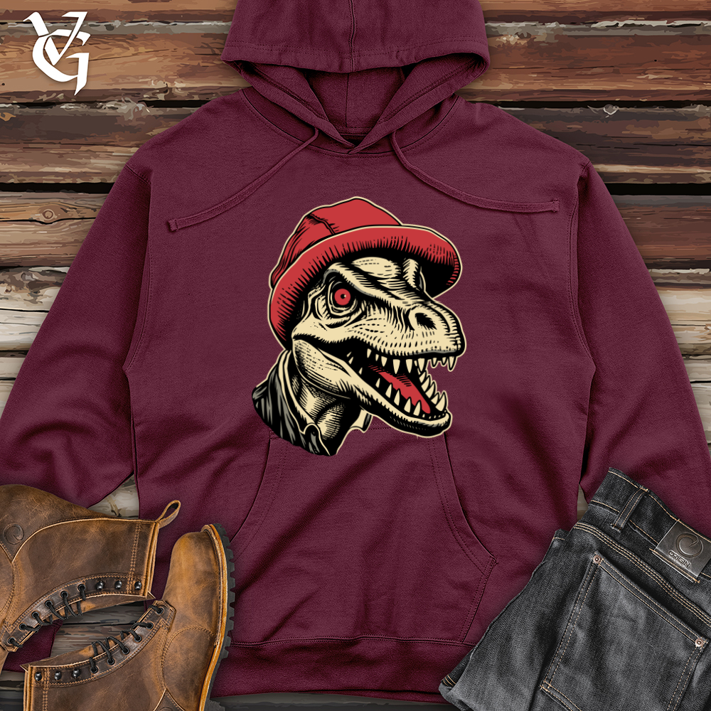 Vintage Beanie Dino Midweight Hooded Sweatshirt