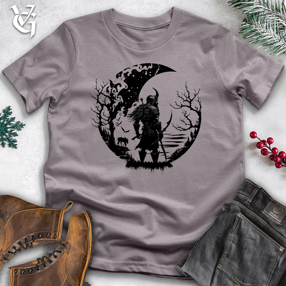 Celtic Moon Viking Warrior Cotton Tee Style001
