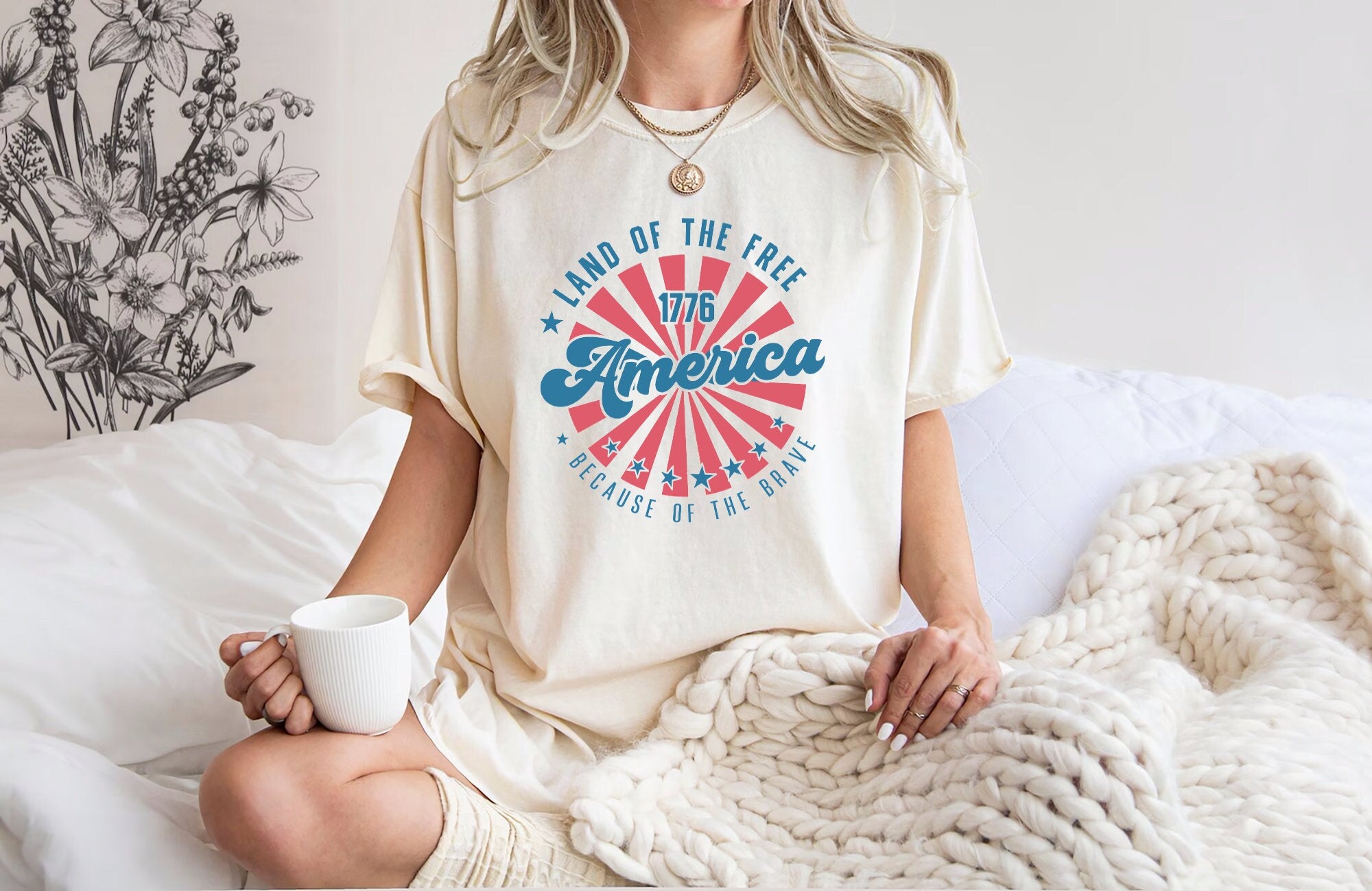 Comfort Colors Retro America America 4th July Fourth July Patriotic Usa (1)