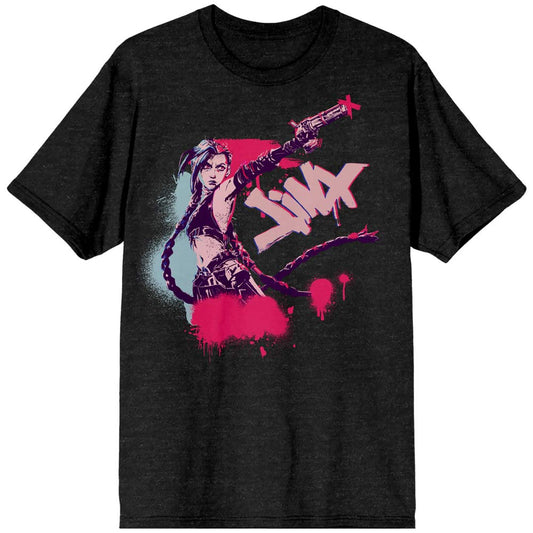 League of Legends - Arcane Jinx Graffiti Unisex Tee T-shirt