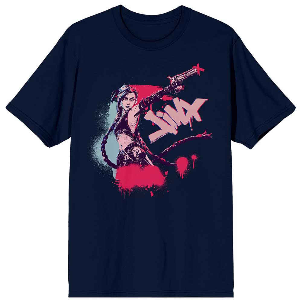 League of Legends - Arcane Jinx Graffiti Unisex Tee T-shirt