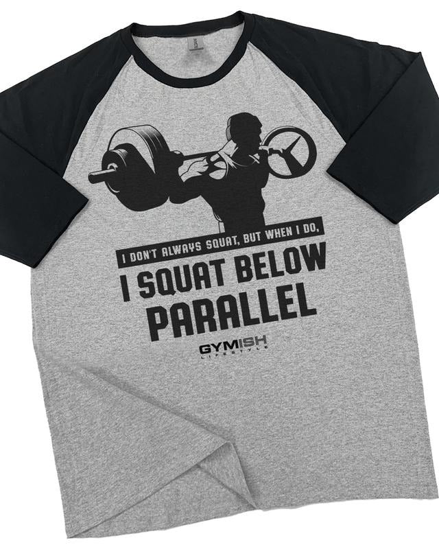 016. I DON'T ALWAYS SQUAT Lightweight Workout Long Sleeve Hooded Gym T-shirt for Men Cotton Menswear Hoodie, Sweatshirt