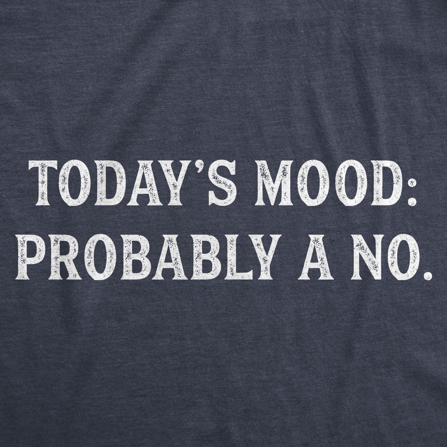 Today's Mood: Probably A No Men's T Shirt