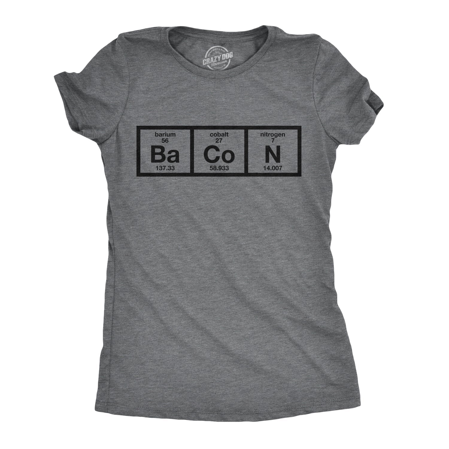 Chemistry Of Bacon Women's T Shirt