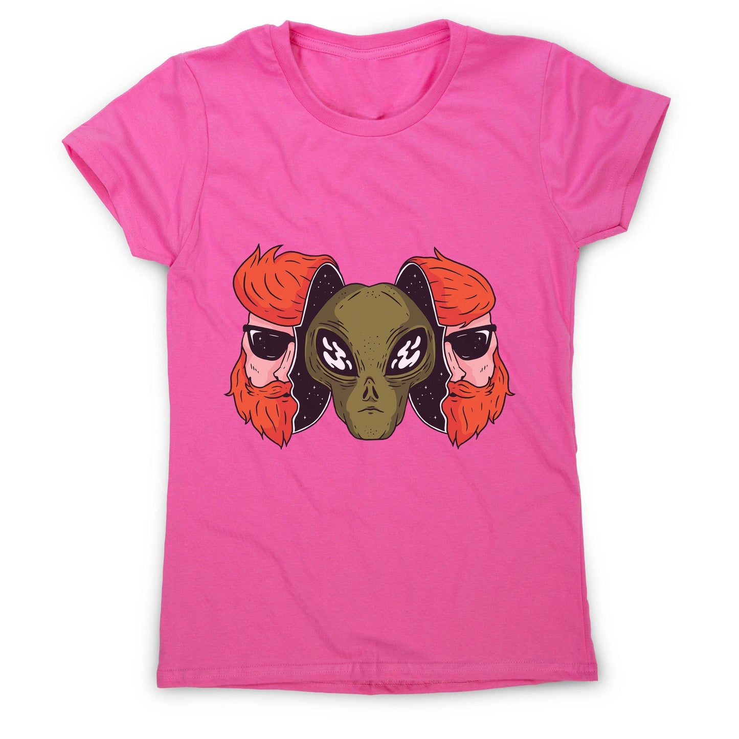 Hipster alien funny space women's t-shirt