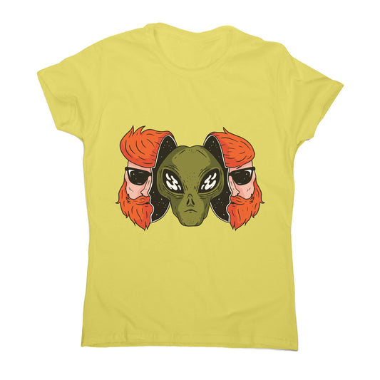 Hipster alien funny space women's t-shirt
