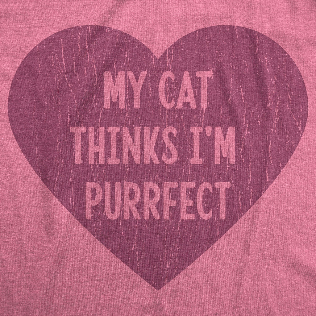 My Cat Thinks I'm Purrfect Women's T Shirt