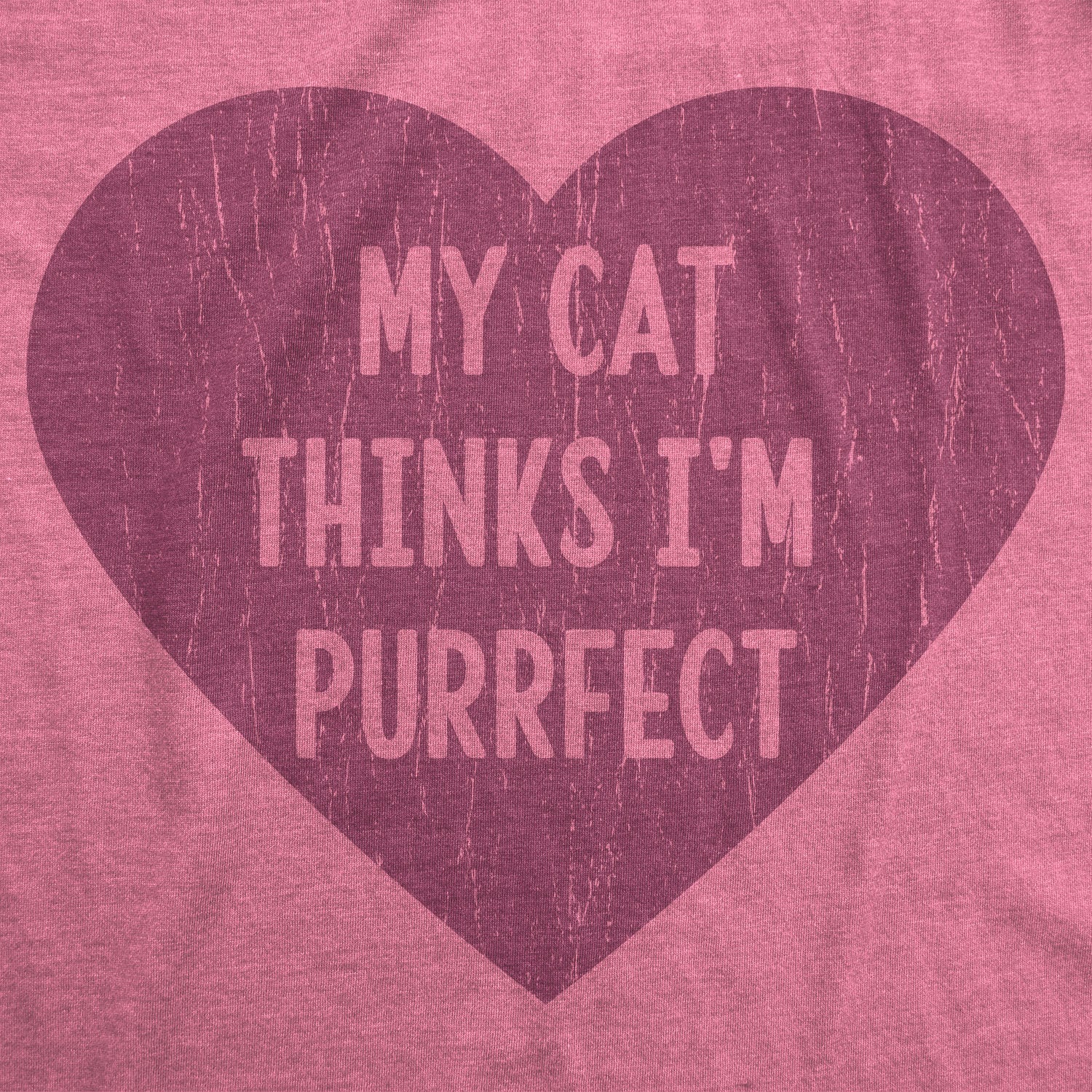 My Cat Thinks I'm Purrfect Women's T Shirt