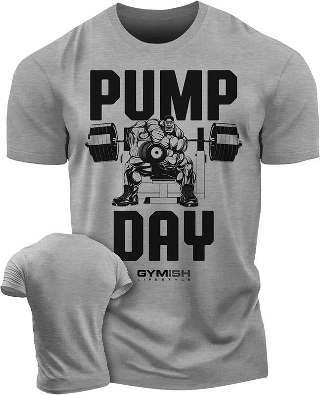 024. Pump Day Funny Motivational Workout Gym T-Shirt for Men Cotton Menswear Hoodie, Sweatshirt | UrbanDripWear.com