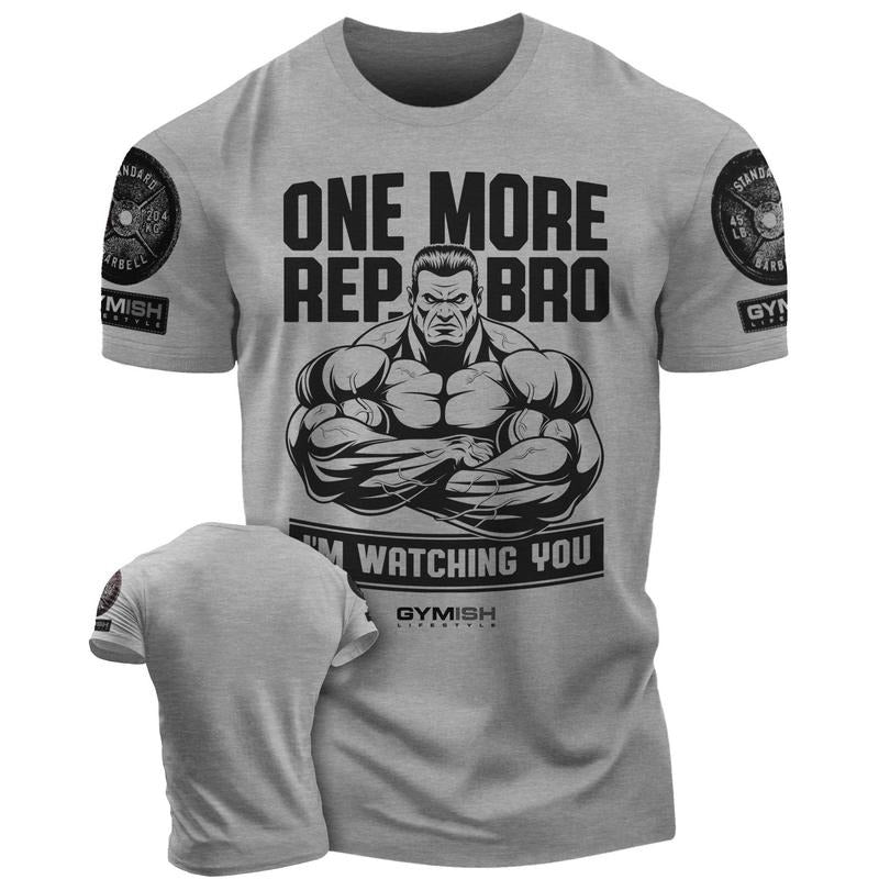 033. One More Rep, Bro! Funny Workout T-Shirt for Men Hoodie, Sweatshirt | UrbanDripWear.com