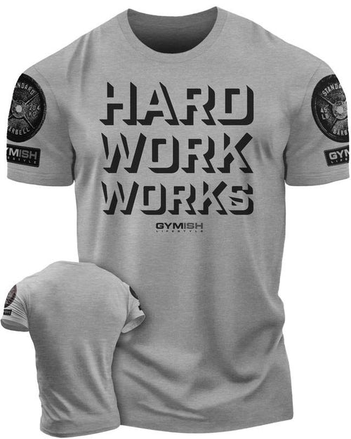 049. Hard Work Works Funny Motivational Gym T-Shirt for Men Hoodie, Sweatshirt | UrbanDripWear.com