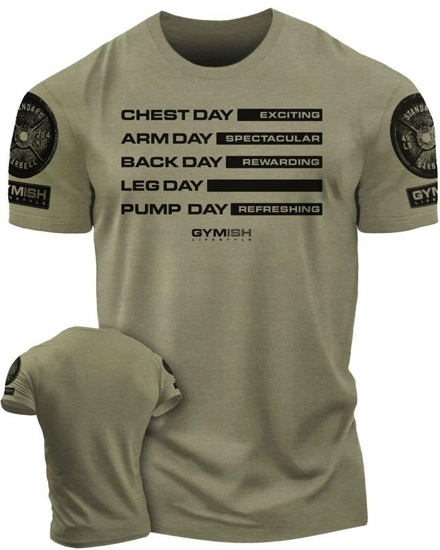 054. Gym Days Leg Day Funny Motivational Workout Gym T-Shirt for Men Hoodie, Sweatshirt | UrbanDripWear.com