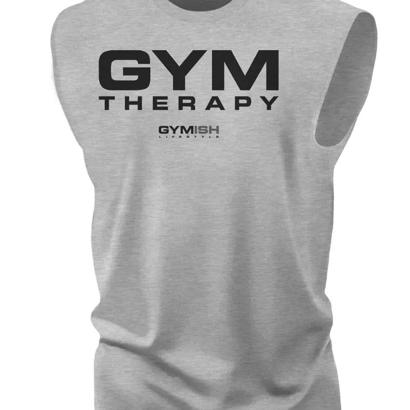055. Gym Therapy Funny Motivational Workout Gym T-Shirt for Men Hoodie, Sweatshirt | UrbanDripWear.com