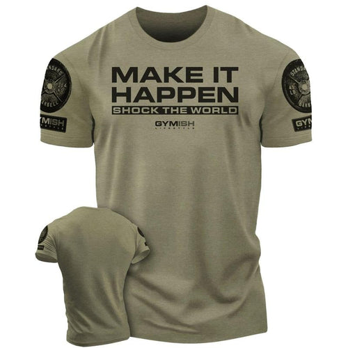 061. Shock The World Funny Workout Gym T-Shirt for Men Hoodie, Sweatshirt | UrbanDripWear.com