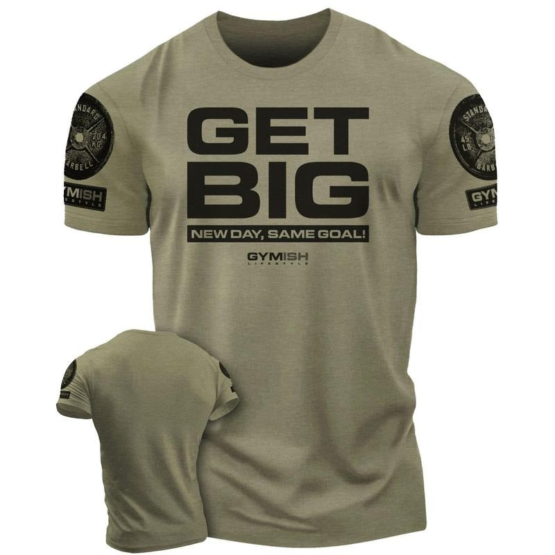 063. Get Big Funny Workout Gym T-Shirt for Men Hoodie, Sweatshirt | UrbanDripWear.com