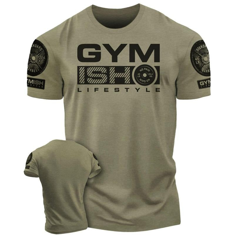 068. GYMISH Funny Workout Gym T-Shirt for Men Hoodie, Sweatshirt | UrbanDripWear.com