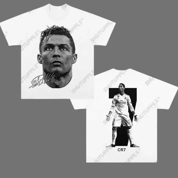 07 Ronaldo T-Shirt, Ronaldo 2-Sided Vintage Tee, Unisex Soccer Shirt, Graphic Tees, Menswear Womenswear Streetwear...