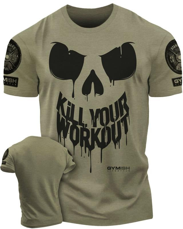 078. Kill Your Workout Funny Gym T-Shirt for Men Hoodie, Sweatshirt | UrbanDripWear.com