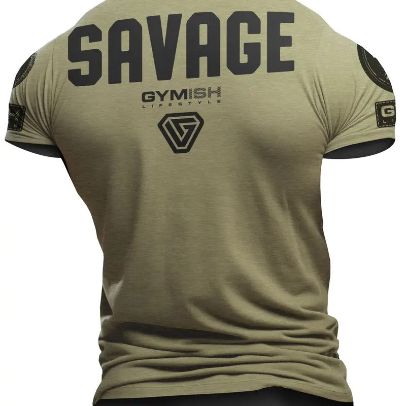 097. Savage Back Design Workout T-Shirt for Men Hoodie, Sweatshirt | UrbanDripWear.com