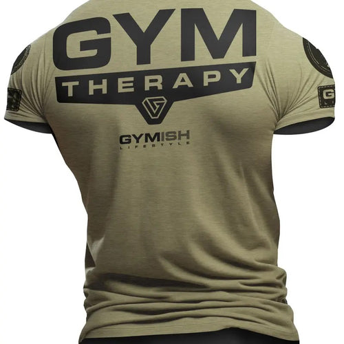 098. Gym Therapy Back Design Funny Workout Gym T-Shirt for Men Hoodie, Sweatshirt | UrbanDripWear.com