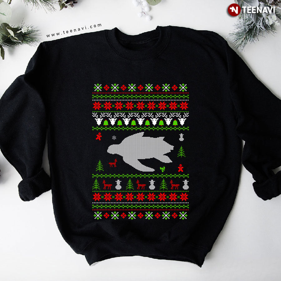 Sea Turtle Ugly Christmas Sweater Sweatshirt