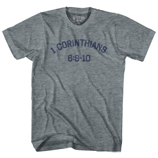 1 Corinthians 6 9-10 Womens Tri-Blend Junior Cut T-Shirt