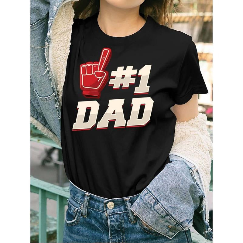 1 Dad Number 1 Father Dad FatherS Day Gift 52758 funny Womens Short Sleeve T-shirt black Hoodie, Sweatshirt