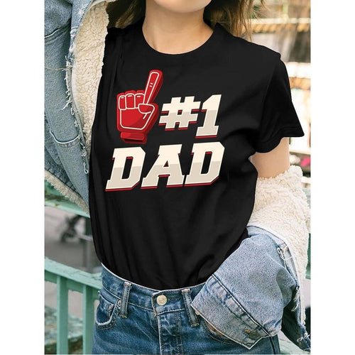 1 Dad Number 1 Father Dad FatherS Day Gift 52758 funny Womens Short Sleeve T-shirt black Hoodie, Sweatshirt