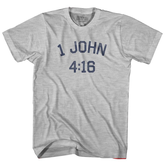 1 John 4 16 Adult Cotton T-Shirt Style006
