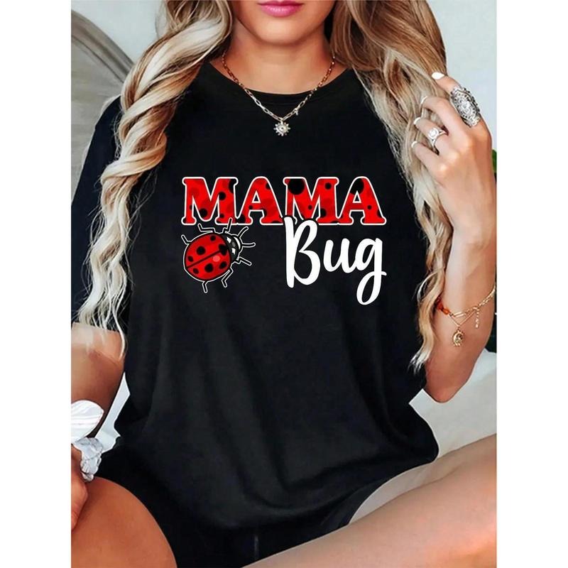 100% Casual Tshirt Ladybug Mom Of The Birthday Shirt, Mothers Day Mama Bug T-Shirt Hoodie, Sweatshirt | UrbanDripWear.com