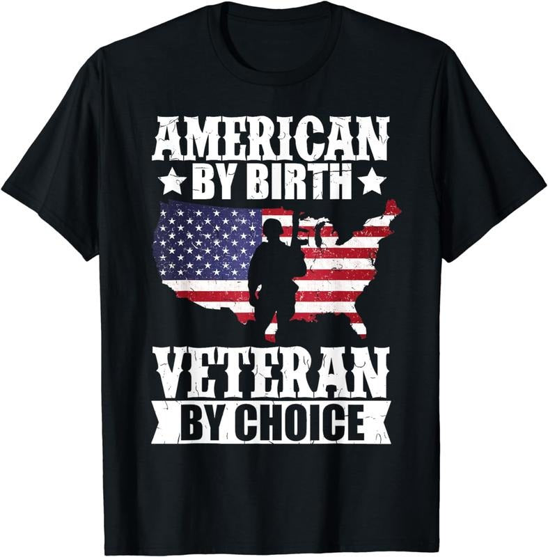 [100% Cotton] American By Birth Veteran By Choice US Flag Veterans Day T-Shirt Hoodie, Sweatshirt | UrbanDripWear.com