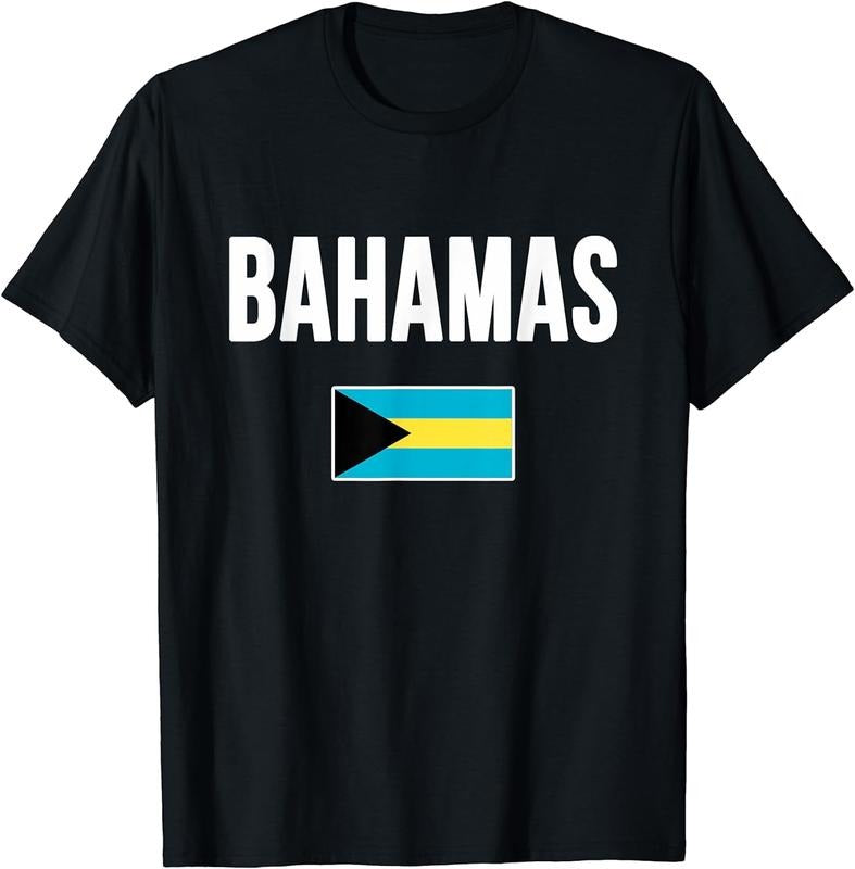 [100% Cotton] Bahamas Bahamian Flag Souvenir T-Shirt Hoodie, Sweatshirt | UrbanDripWear.com