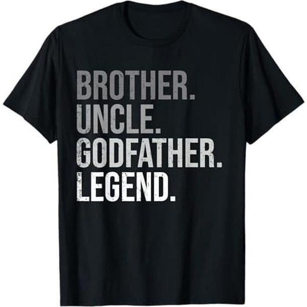 [100% Cotton] Brother Uncle Godfather Legend Fun Best Funny Uncle T-Shirt Hoodie, Sweatshirt | UrbanDripWear.com