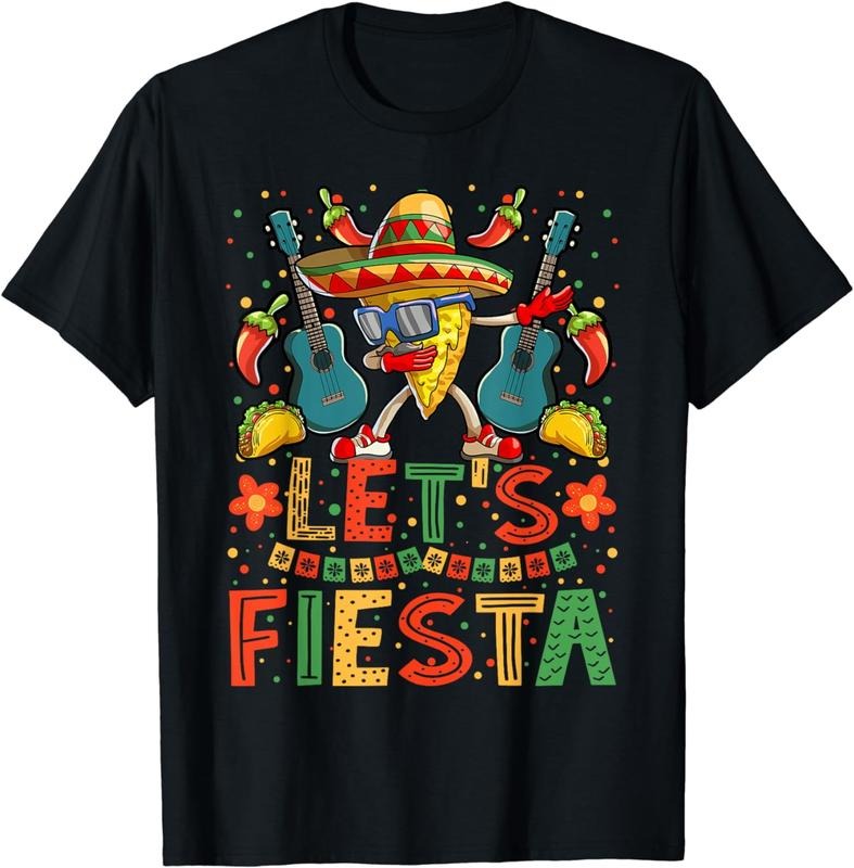 [100% Cotton] Dabbing Nacho Cinco de Mayo Shirt Women Men Lets Fiesta T-Shirt Hoodie, Sweatshirt | UrbanDripWear.com